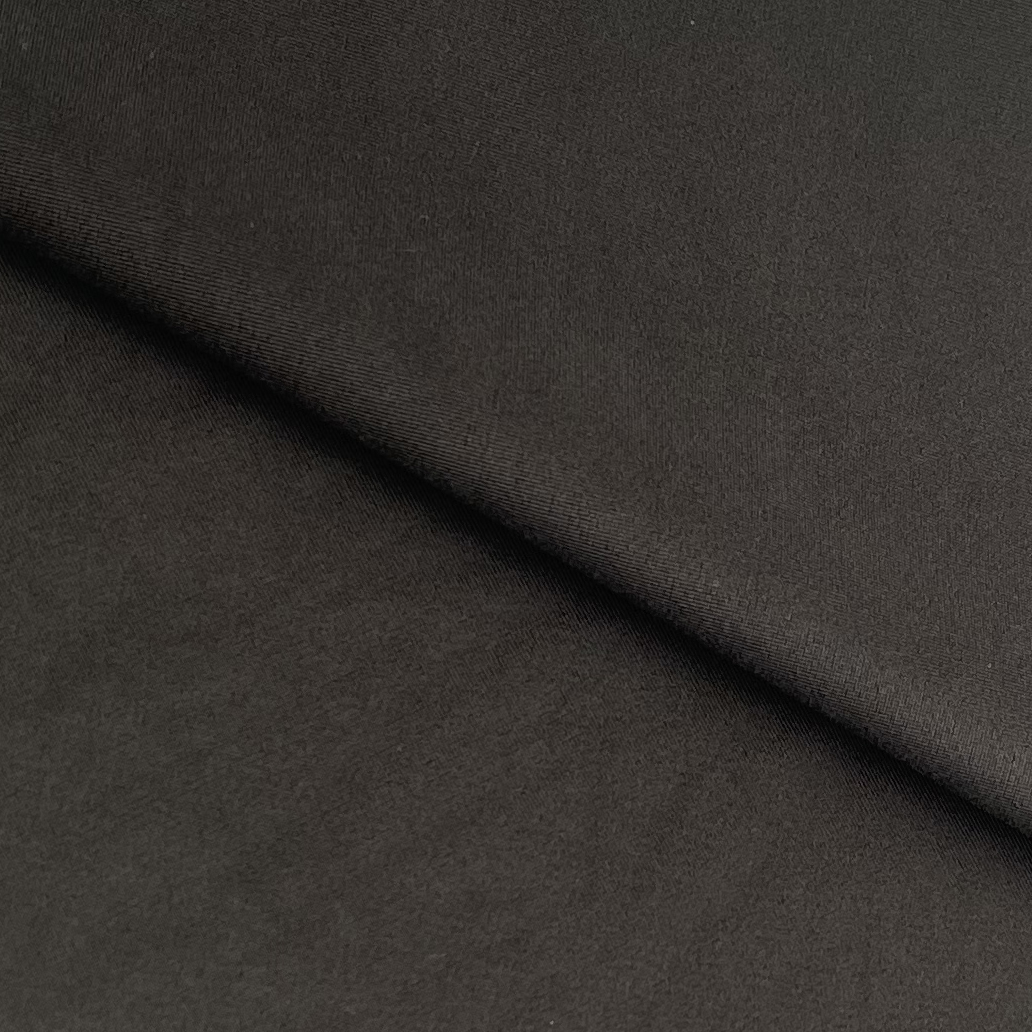 BLACK SILK CHARMEUSE FABRIC YT375-1