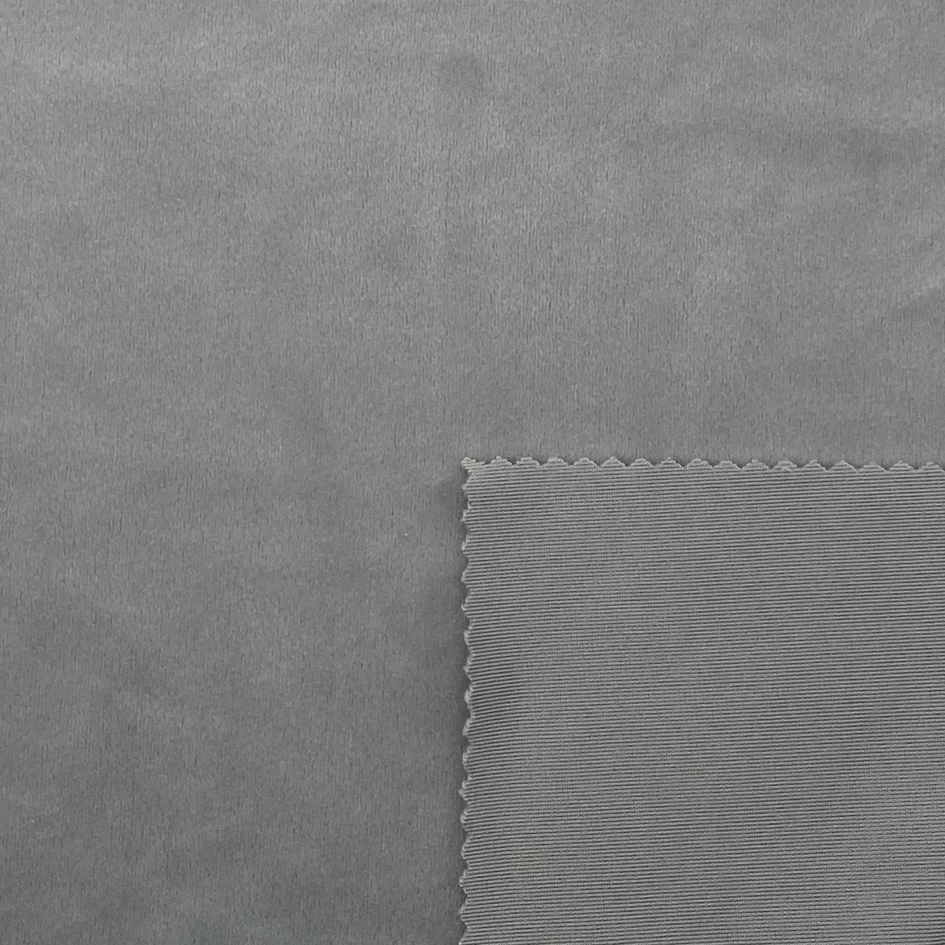 KAIN BULU ABU-ABU SPANDEX 92% POLYESTER 8%.