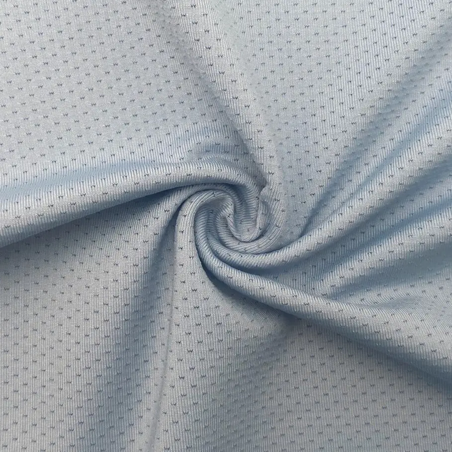 88%-Nylon 12%-Spandex Berat-210gsm Lebar-150cm KAIN MESH BIRU CAHAYA